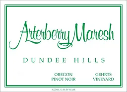Arterberry Maresh Gehrts Vineyard Pinot Noir
