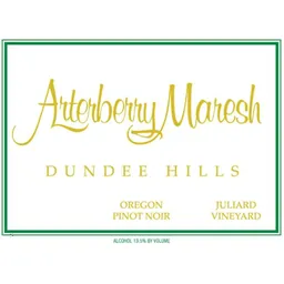 Arterberry Maresh Juliard Vineyard Pinot Noir