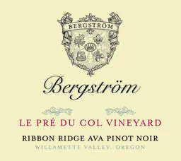 Bergstrom Ribbon Ridge Le Pre Du Col Vineyard Pinot Noir