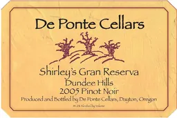 DePonte Shirley's Gran Reserva Pinot Noir