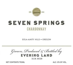 Evening Land Vineyards Seven Springs Vineyard Chardonnay