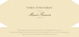 Foris Vineyards Winery Muscat Frissante
