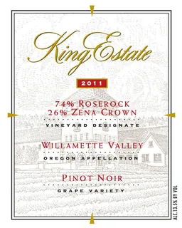 King Estate Roserock Zena Crown Vineyard Designate Pinot Noir