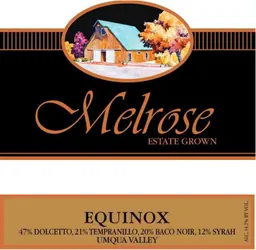 Melrose Wines Vineyards Equinox