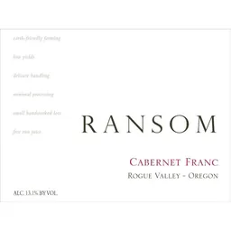 Ransom Rogue Valley Cabernet Franc