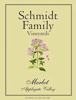 Schmidt Family Vineyards Merlot