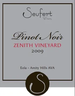 Zenith Vineyard Pinot Noir