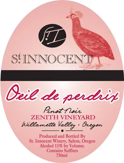 Zenith Vineyard Oeil de Perdrix Pinot Noir