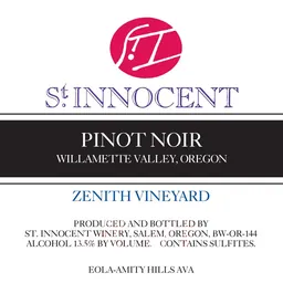 Zenith Vineyard Pinot Noir