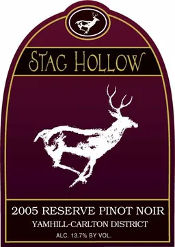 Stag Hollow Vineyards Reserve Pinot Noir