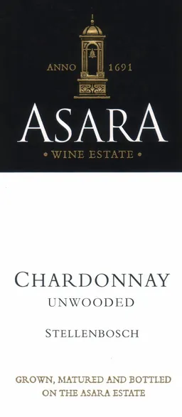 Asara Wine Estate Stellenbosch Unwooded Chardonnay