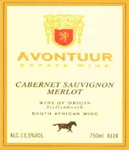 Avontuur Estate Cabernet Sauvignon Merlot