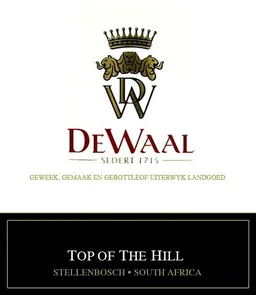 DeWaal Wines Top of the Hill Pinotage