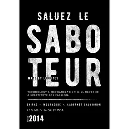 Luddite Wine Farm Luddite Saboteur Red