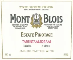 Mont Blois Tarentaalsdraai Pinotage