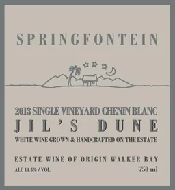 Springfontein Wine Estate Single Vineyard Jil's Dune Chenin Blanc