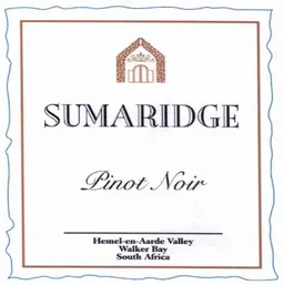 Sumaridge Wine Estate Sumaridge Walker Bay Pinot Noir