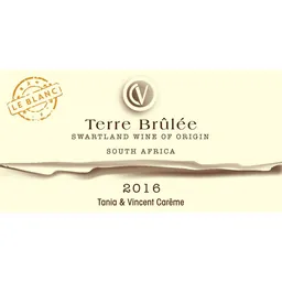 Tania et Vincent Careme Terre Brulee Chenin Blanc