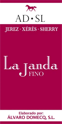 Alvaro Domecq Fino La Janda Sherry