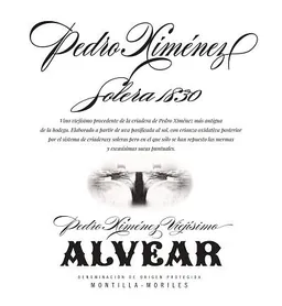 Alvear Pedro Ximenez  Solera