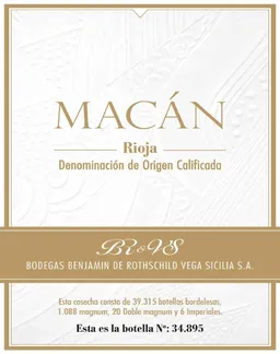 Bodegas Benjamin Rothschild and Vega Sicilia Macan