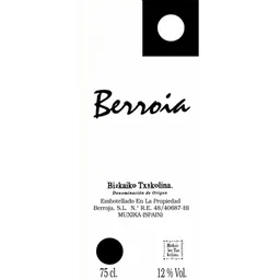 Bodegas Berroja Berroia Txakoli