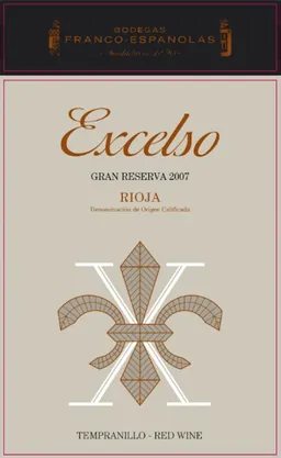 Excelso Gran Reserva Tempranillo