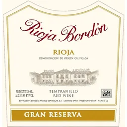 Rioja Bordon Gran Reserva