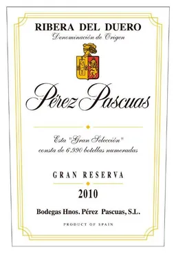 Bodegas Hnos. Perez Pascuas Gran Reserva Seleccion