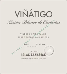 Bodegas Vinatigo Listan Blanco
