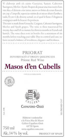 Capafons-Osso Masos d'en Cubells