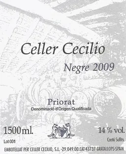 Celler Cecilio Priorat Negre