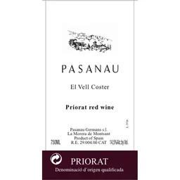 Celler Pasanau El Vell Coster Priorat