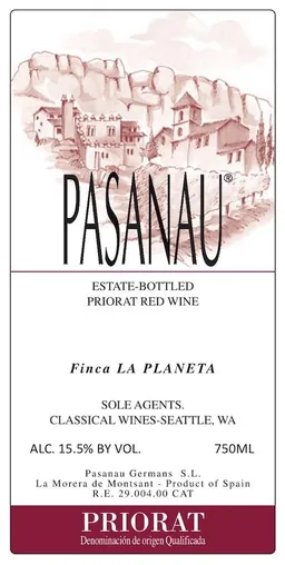 Celler Pasanau Priorat La Planeta