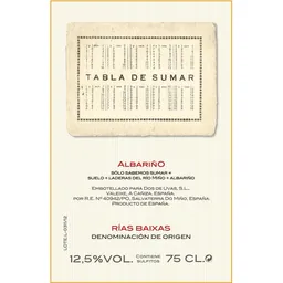 Compania de Vinos Trico Tabla de Sumar Albarino