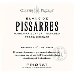 Costers del Priorat Blanc de Pissarres