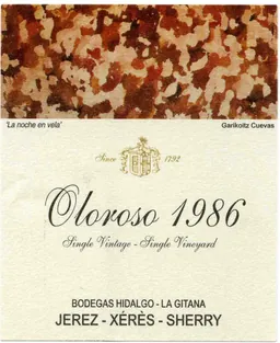 Hidalgo La Gitana Oloroso Anada