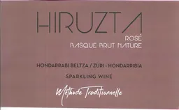 Hiruzta Txakoli Brut Nature Rose
