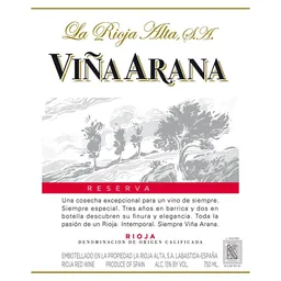 Vina Arana Rioja Reserva