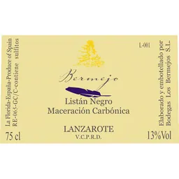 Los Bermejos Canary Islands Listan Negro Carbonica