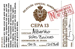 Seleccion Especial Numerada 19 Cepa 13 Albarino