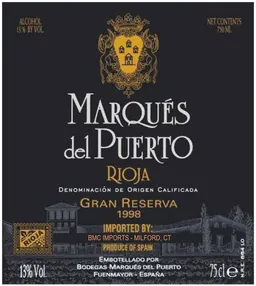 Marques del Puerto Rioja Gran Reserva