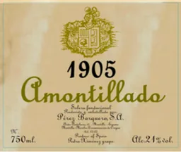 Perez Barquero Pedro Ximenez Solera Fundacional