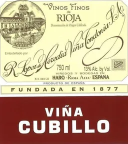 Vina Cubillo Crianza