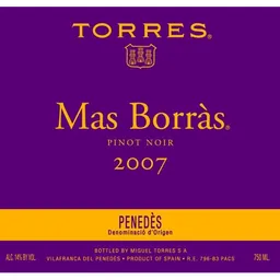 Pinot Noir Mas Borras