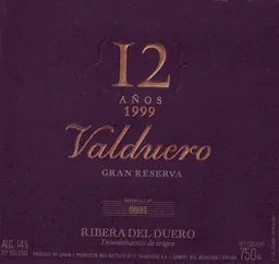 12 Anos Valuduero Gran Reserva