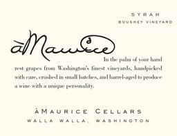 aMaurice Cellars Boushey Vineyard Syrah