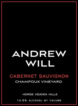 Andrew Will Winery Champoux Vineyard Cabernet Sauvignon