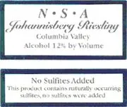 Johannisberg Riesling No Sulfites Added
