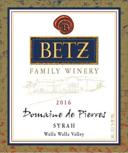Betz Family Winery Domaine de Pierres Syrah